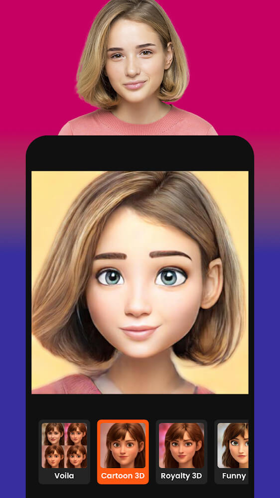 Voilà AI Artist – Photo to Cartoon Face Art Editor