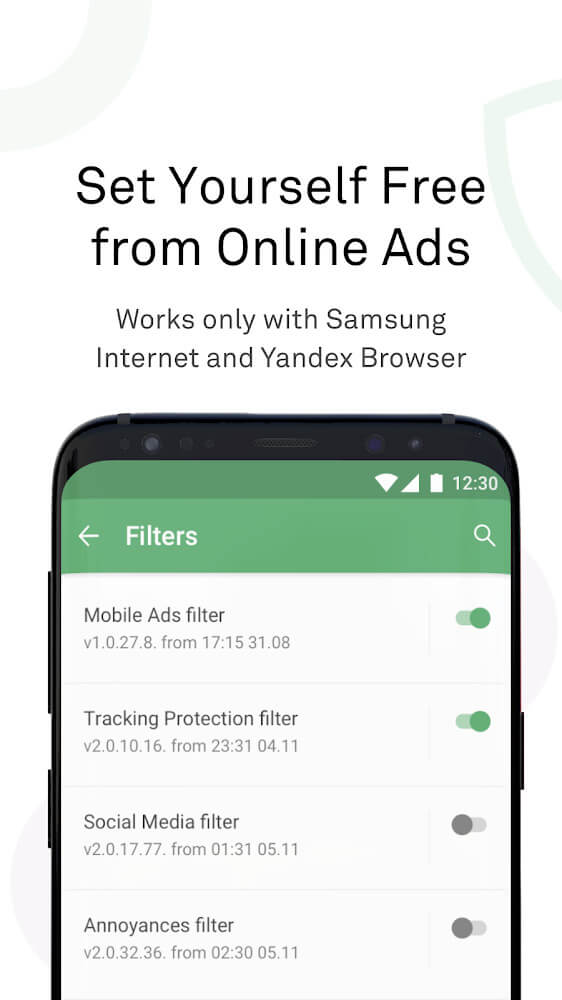 AdGuard: Content Blocker for Samsung and Yandex