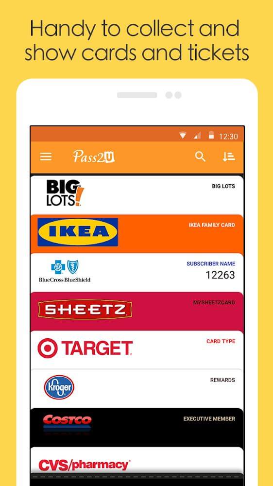 Pass2U Wallet – store cards, coupons, & barcodes