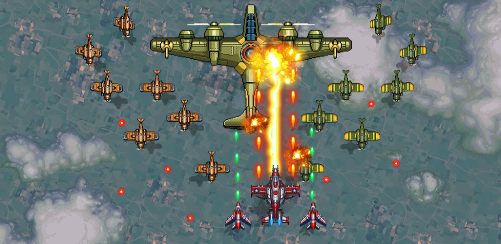 1945 Air Forces MOD APK v13.96 (One Hit, God Mode, Money) Download