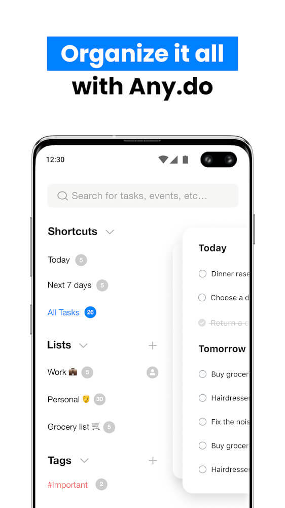 Any.do – To do list & Calendar