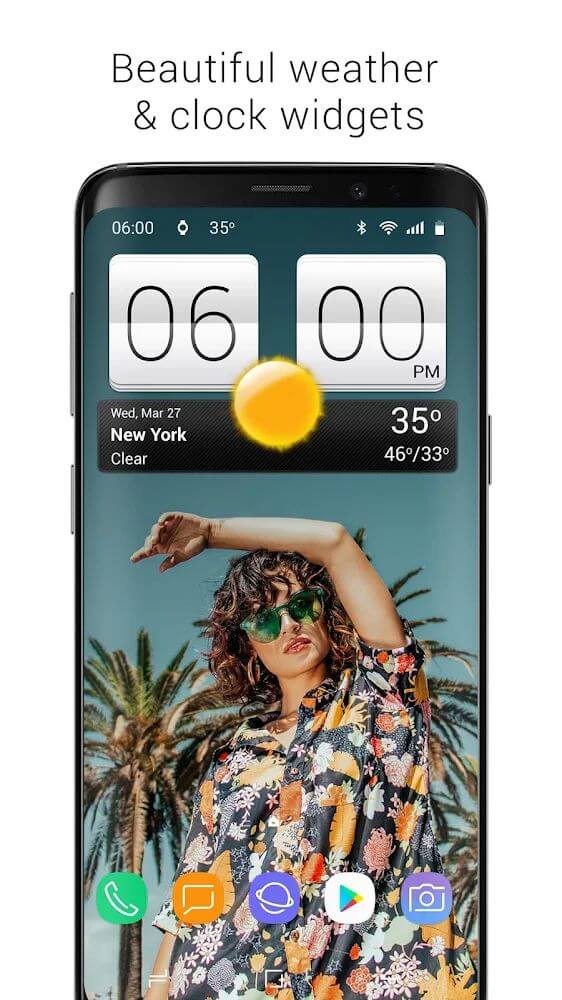 Sense V2 Flip Clock & Weather