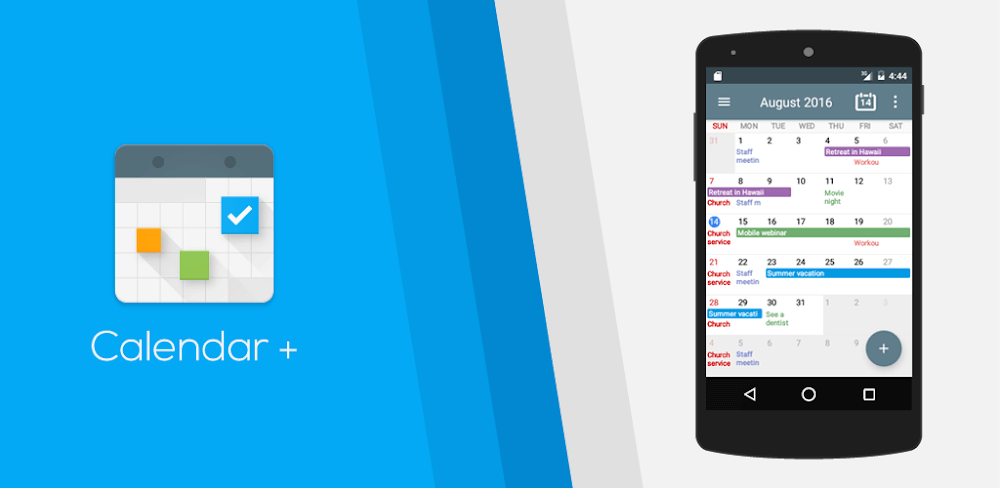 Calendar+ Schedule Planner MOD APK v1.09.65 (Patched, Optimized) Download