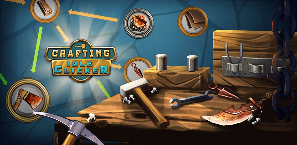 Crafting Idle Clicker MOD APK v8.3.3 (Unlimited Cash) Download