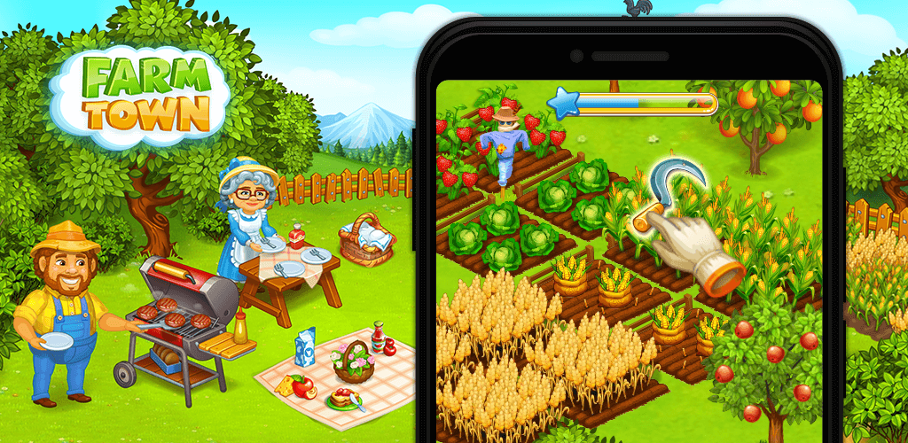 Farm Town v4.29 MOD APK (Unlimited Money, Gems) Download