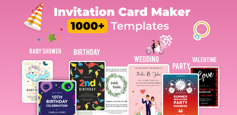 Invitation Card Maker Design MOD APK v23.8 (Pro Unlocked) Download