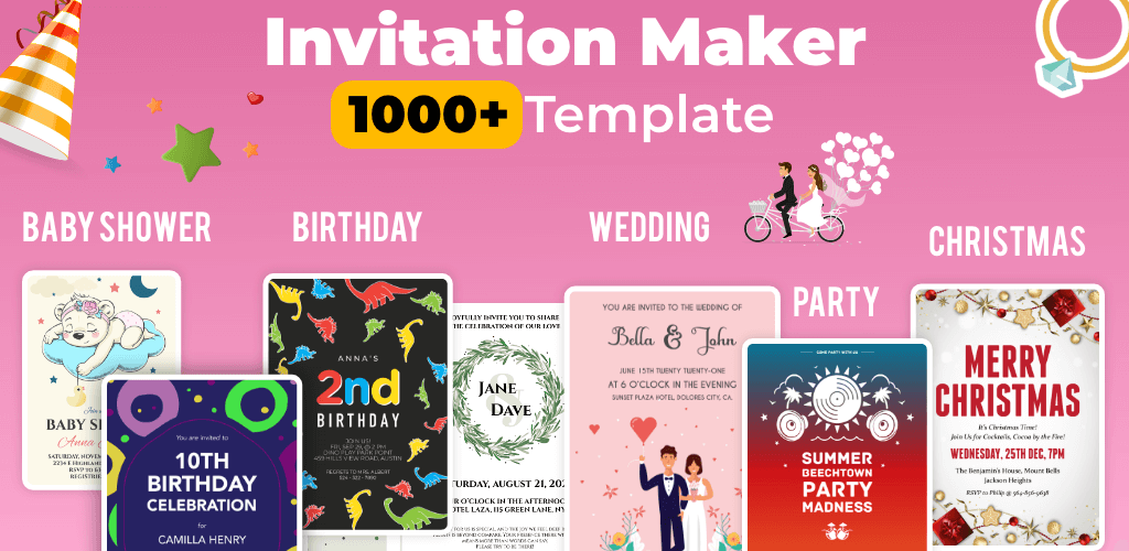 Invitation Maker v23.7 MOD APK (Premium Unlocked) Download