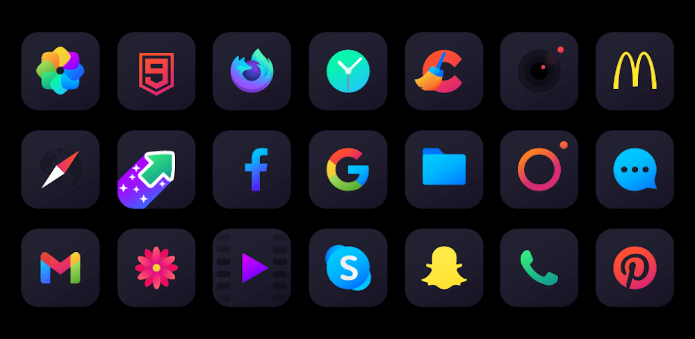 Nova Dark Icon Pack v6.9.4 APK (Patched) Download