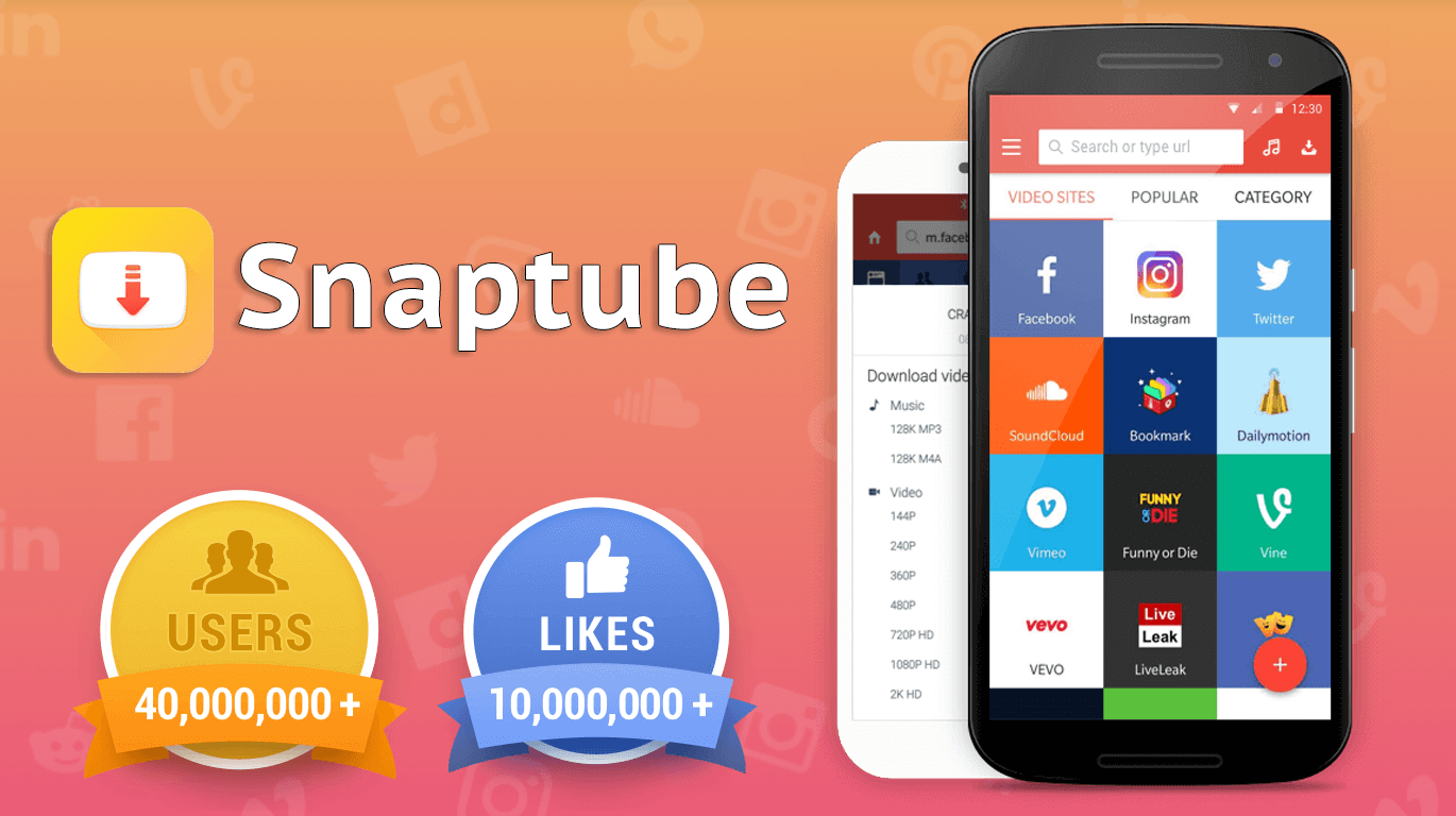 SnapTube v7.30.0.73050110 MOD APK (VIP Unlocked/AD-Free) Download