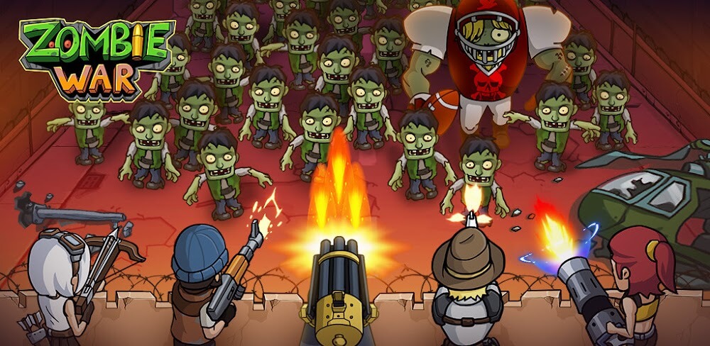 Zombie War Idle Defense Game MOD APK v266 (Unlimited Gold/Diamonds) Download