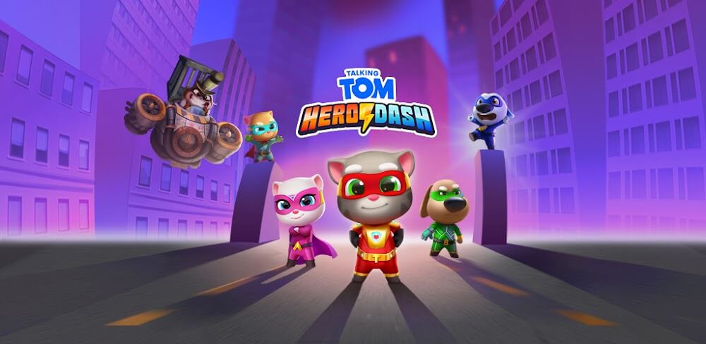 Talking Tom Hero Dash MOD APK v5.0.0.7746 (Free Shopping) Download